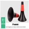 Agility Training Cone Plastic Football Cones, Agility Training Assists Obstacle Cone, Basketball, Roller Skating Training Equipment (Color : Black3, Size : 5pcs) view 4