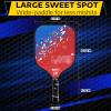A11N HyperFeather R Pickleball Paddles Set of 2 for Beginners with 4 Outdoor Balls and 1 Backpack, Blue/Red view 4