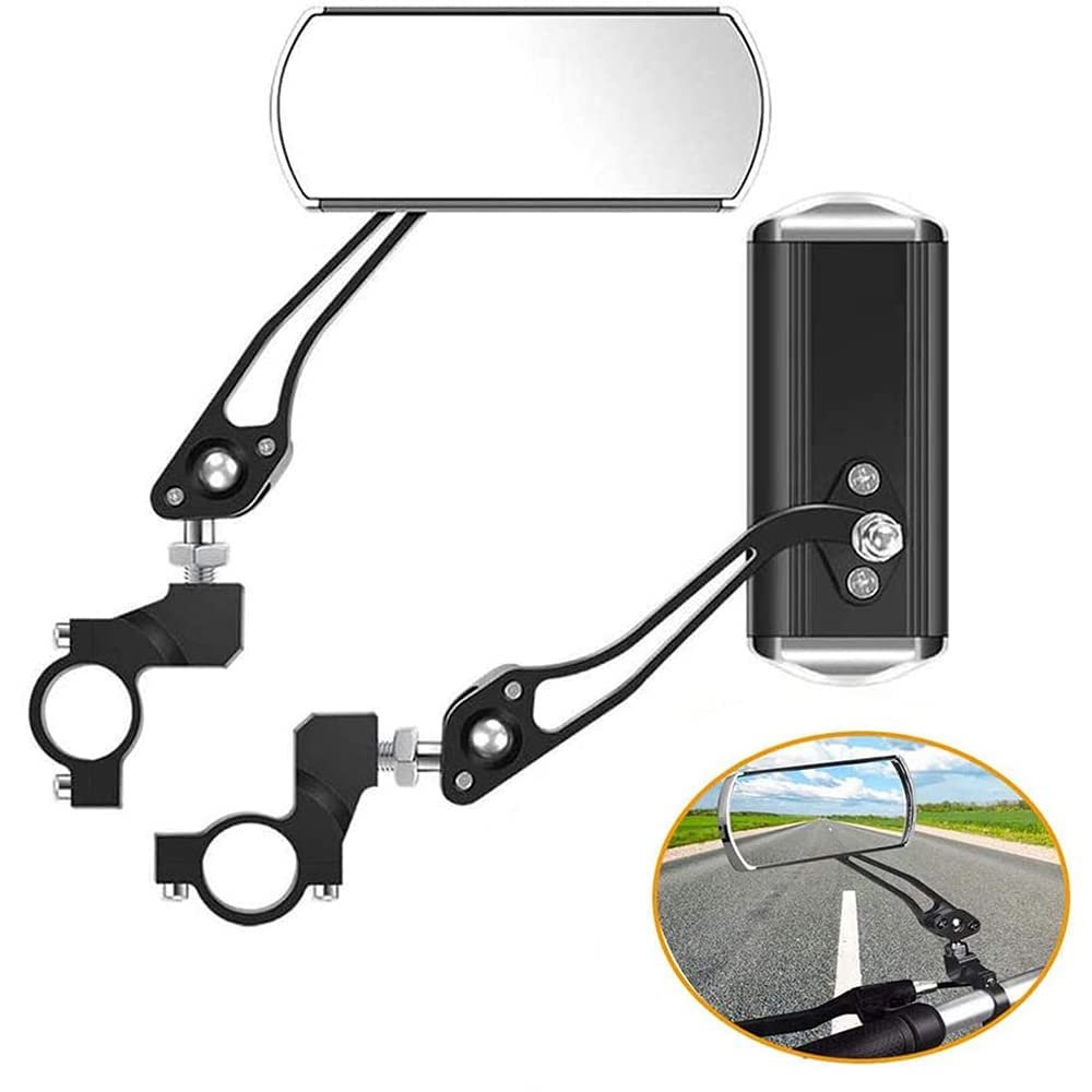 Bike Mirrors Handlebar Rearview Mirror, Bicycle Mirrors for Handlebars 2 pack, Bike Mirrors for Handlebar for Electric Bike, Mountain Bike, and Fixed Gear Bike (black1)