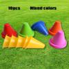 Agility Training Cone 10 Pieces of Colored Plastic Sports Cones, Children's Football, Basketball, Roller Skating Agility Training Obstacle Cone view 4