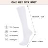 American Trends Womens Athletic Socks Outdoor Sports Compression Running Training Socks Casual Tube Socks 1 Pack White view 4