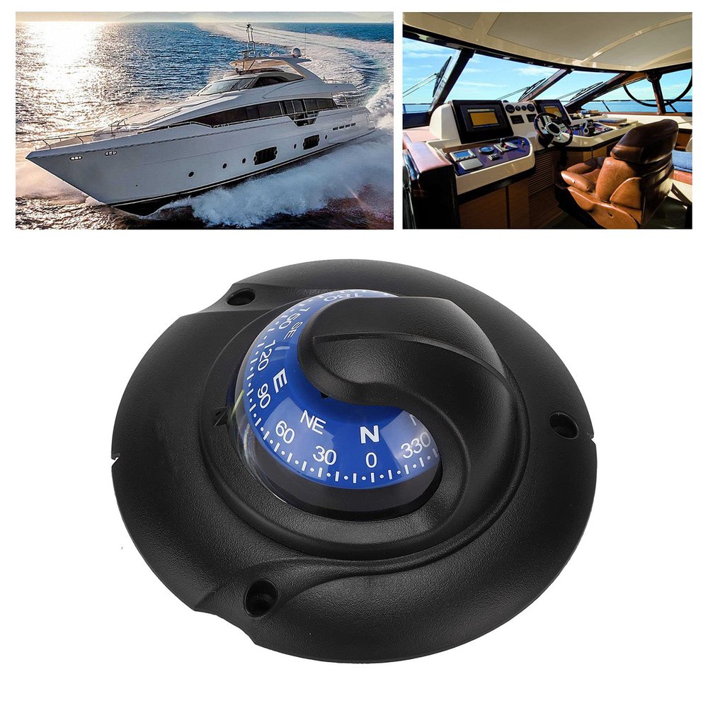 Gaeirt Marine Compass Boat Accessory Simple Installation Professional Multi-Function Compass Wide Range of Applications for Navigation for Outdoor
