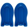 Superio Toboggan Snow Sleds, 2 Pack- 37 Plastic Sliders for Kids and Adults- Heavy Duty Sleds for 1 Rider with Pull Ropes for Downhill Sledding, Winter Outdoor Sports, (Blue) view 1