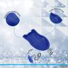 Superio Toboggan Snow Sleds, 2 Pack- 37 Plastic Sliders for Kids and Adults- Heavy Duty Sleds for 1 Rider with Pull Ropes for Downhill Sledding, Winter Outdoor Sports, (Blue) view 4