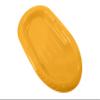 Superio Toboggan Snow Sled for Kids and Adults, 36" Heavy Duty Plastic Slider with Handles and Hole for Pull Ropes- Kid and Adult Winter Fun (Yellow-36) view 1