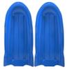 Superio Toboggan Snow Sleds, 2 Pack- 46 Plastic Open Back Slider for Kids and Adults- Heavy Duty Sleds with Holes for Pull Ropes (Ropes Excluded) for Downhill Sledding, Winter Outdoor Sports, (Blue) view 1