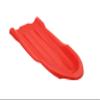 Superio Toboggan Snow Sled for Kids and Adults, 46" Heavy Duty Plastic Open Back Slider with Handles and Hole for Pull Ropes- (Ropes Excluded) Kid and Adult Winter Fun (Red) view 1