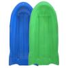 Superio Toboggan Snow Sled- 46 Plastic Open Back Sled for Kids and Adults- Heavy Duty Sled with Hole for Pull Ropes (Ropes Excluded) for Downhill Sledding, Winter Outdoor Sports, (Blue-Green) view 1
