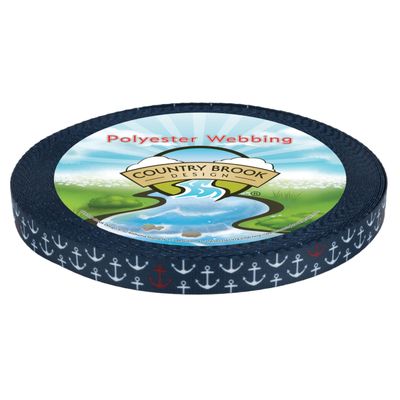 Country Brook Design - Anchors Away Photo Quality Polyester (5/8 Inch, 50 Yards)