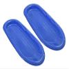 Superio Toboggan Snow Sleds for Kids and Adults, 2 Pack Heavy Duty Plastic Sliders with Handles and Hole for Pull Ropes- Kid and Adult Winter Fun (Blue (48")) view 1