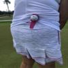 BALL POP Golf Ball Holder & Ball Marker for Waistband, Skirt, and Belt - Unique Fun Golf Accessory Gift for Men, Women, & Kids | Pink view 4