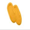 Superio Toboggan Snow Sleds for Kids and Adults, 2 Pack Heavy Duty Plastic Sliders with Handles and Hole for Pull Ropes- Kid and Adult Winter Fun (Yellow (36")) view 1