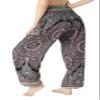 Lannaclothesdesign Women's Smocked Waist Boho Flowy Yoga Harem Pants Hippie Clothes view 2