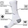 juDanzy 2 Pack of Men's Premium Athletic Sports Team Crew Socks for Football, Basketball and Lacrosse (Small, Purple) view 2