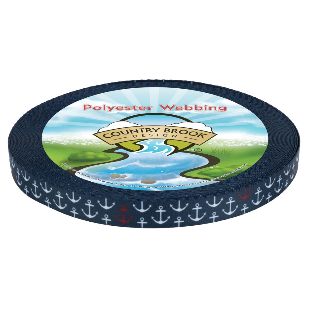 Country Brook Design - Anchors Away Photo Quality Polyester (5/8 Inch, 20 Yards)