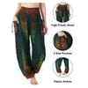 Lannaclothesdesign Women's Smocked Waist Boho Flowy Yoga Harem Pants Hippie Clothes view 4