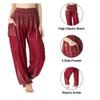 Lannaclothesdesign Women's Smocked Waist Boho Flowy Yoga Harem Pants Hippie Clothes view 4