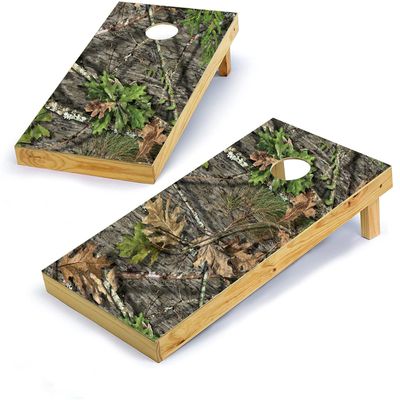 Mossy Oak Graphics, Cornhole Board Wrap Kit, NWTF Obsession, 2 Pieces of 24.5 x 48.5, Peel and Stick Vinyl, Pre-Cut Hole