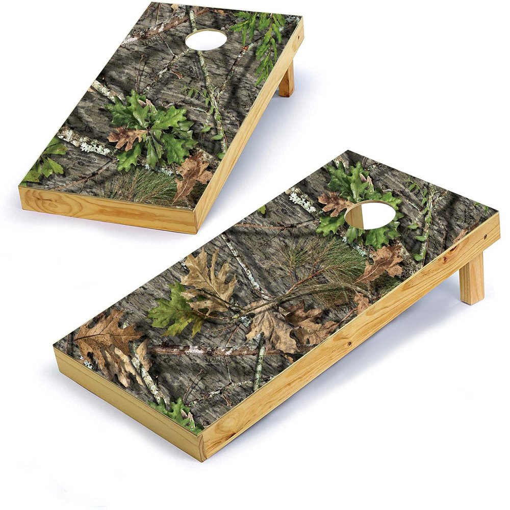 Mossy Oak Graphics, Cornhole Board Wrap Kit, NWTF Obsession, 2 Pieces of 24.5 x 48.5, Peel and Stick Vinyl, Pre-Cut Hole