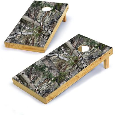 Mossy Oak Graphics, Cornhole Board Wrap Kit, Mountain Country, 2 Pieces of 24.5 x 48.5, Peel and Stick Vinyl, Pre-Cut Hole