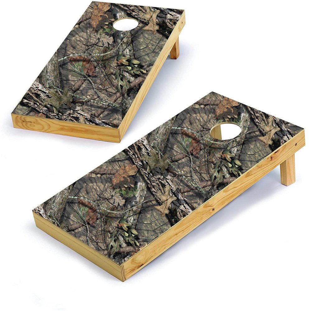 Mossy Oak Graphics, Cornhole Board Wrap Kit, Break-Up Country, 2 Pieces of 24.5 x 48.5, Peel and Stick Vinyl, Pre-Cut Hole