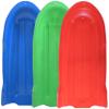 Superio Toboggan Snow Sled- 46 Plastic Open Back Sled for Kids and Adults- Heavy Duty Sled with Hole for Pull Ropes (Ropes Excluded) for Downhill Sledding, Winter Outdoor Sports, (Red, Blue, Green) view 1