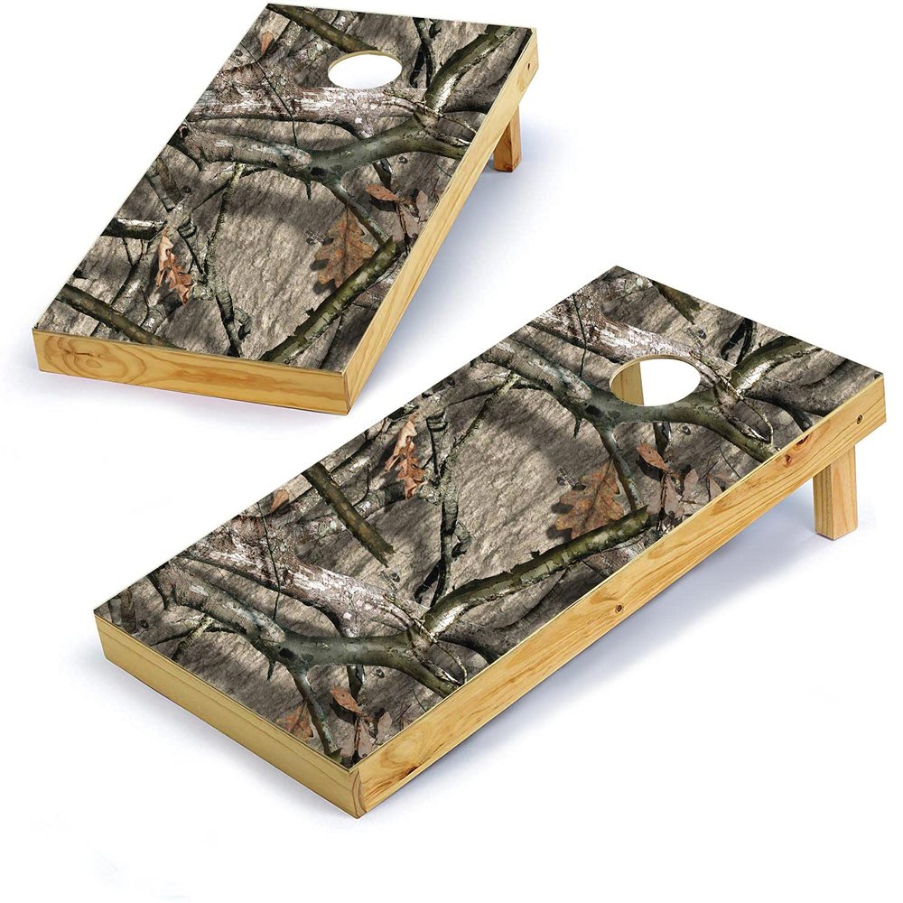 Mossy Oak Graphics, Cornhole Board Wrap Kit, Treestand, 2 Pieces of 24.5 x 48.5, Peel and Stick Vinyl, Pre-Cut Hole