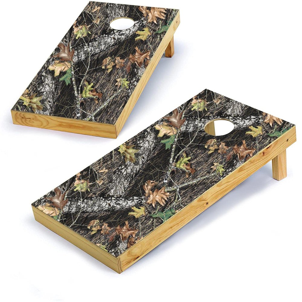 Mossy Oak Graphics, Cornhole Board Wrap Kit, Break-Up, 2 Pieces of 24.5 x 48.5, Peel and Stick Vinyl, Pre-Cut Hole