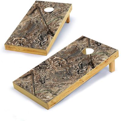 Mossy Oak Graphics, Cornhole Board Wrap Kit, Duck Blind, 2 Pieces of 24.5 x 48.5, Peel and Stick Vinyl, Pre-Cut Hole