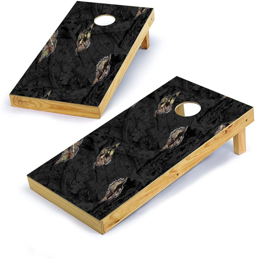 Mossy Oak Graphics, Cornhole Board Wrap Kit, Break-Up Eclipse, 2 Pieces of 24.5 x 48.5, Peel and Stick Vinyl, Pre-Cut Hole