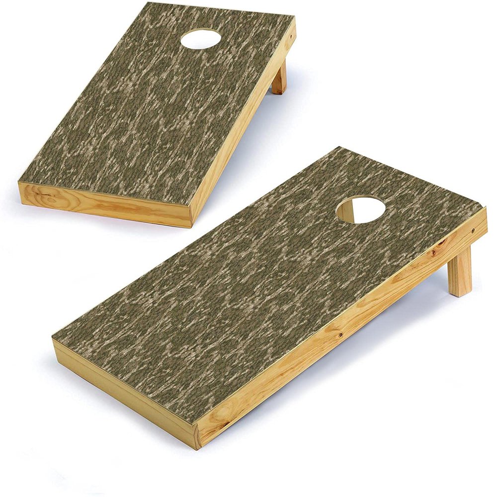 Mossy Oak Graphics, Cornhole Board Wrap Kit, Bottomland, 2 Pieces of 24.5 x 48.5, Peel and Stick Vinyl, Pre-Cut Hole