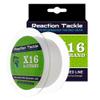 Reaction Tackle Hollow Core, 16 Strand Braided Fishing Line White - 200LB / 500yds view 1