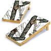 Mossy Oak Graphics, Cornhole Board Wrap Kit, Winter, 2 Pieces of 24.5 x 48.5, Peel and Stick Vinyl, Pre-Cut Hole view 1