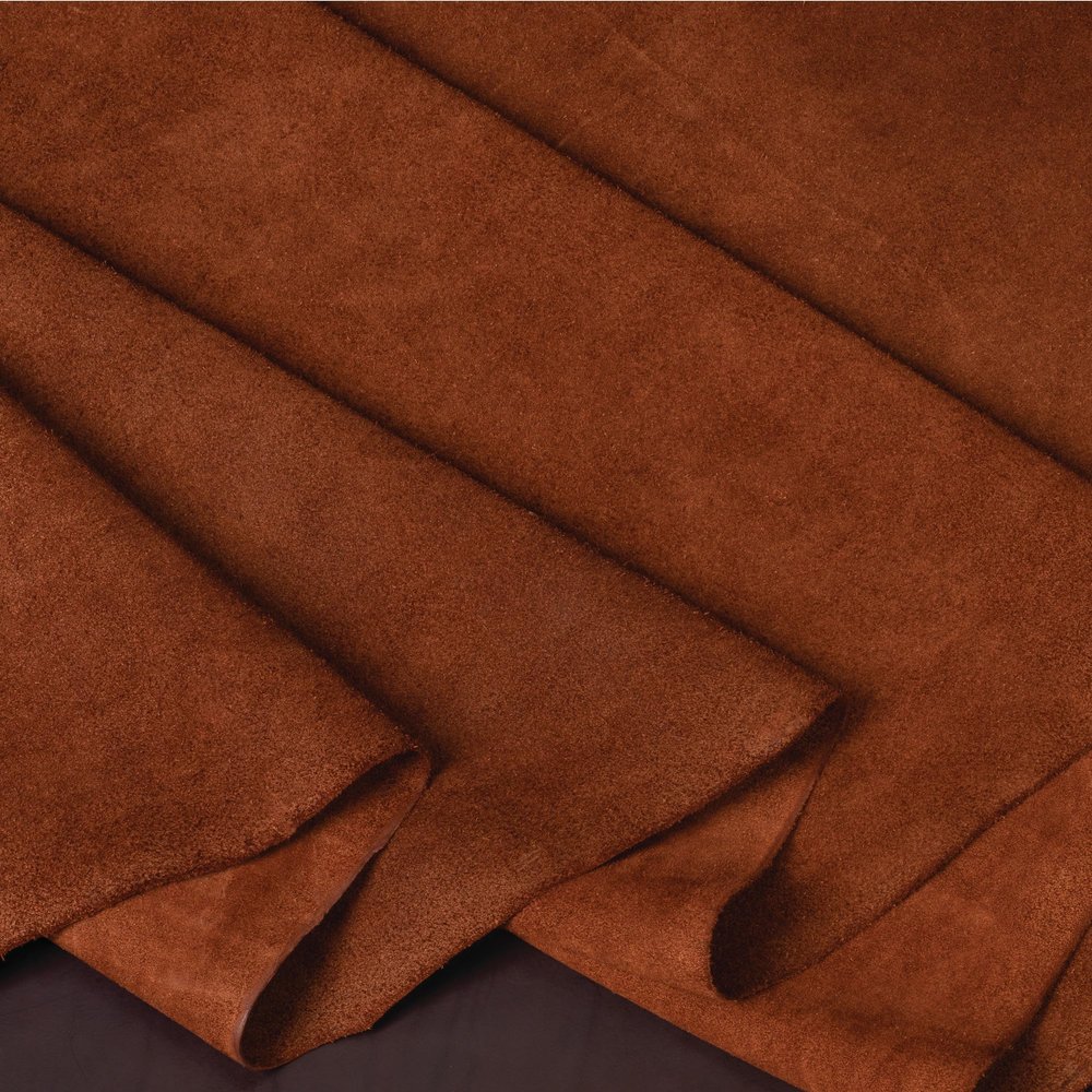Weaver Leather Supply Hermann Oak Heritage 1881 Suede Leather, 12" x 24", 3 to 4 oz., Brown