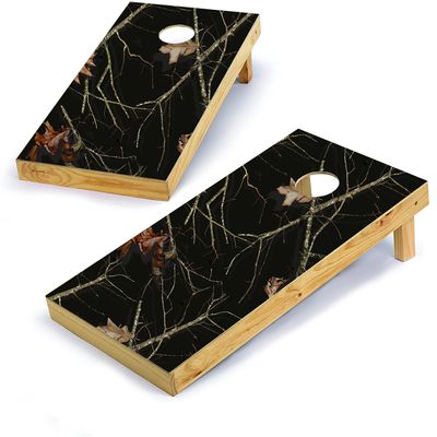 Mossy Oak Graphics, Cornhole Board Wrap Kit, Lifestyle Black, 2 Pieces of 24.5 x 48.5, Peel and Stick Vinyl, Pre-Cut Hole