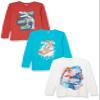 The Children's Place boys The Children's Place Long Sleeve Graphic T- 3-pack T Shirt, Dino Boss, Small US view 1