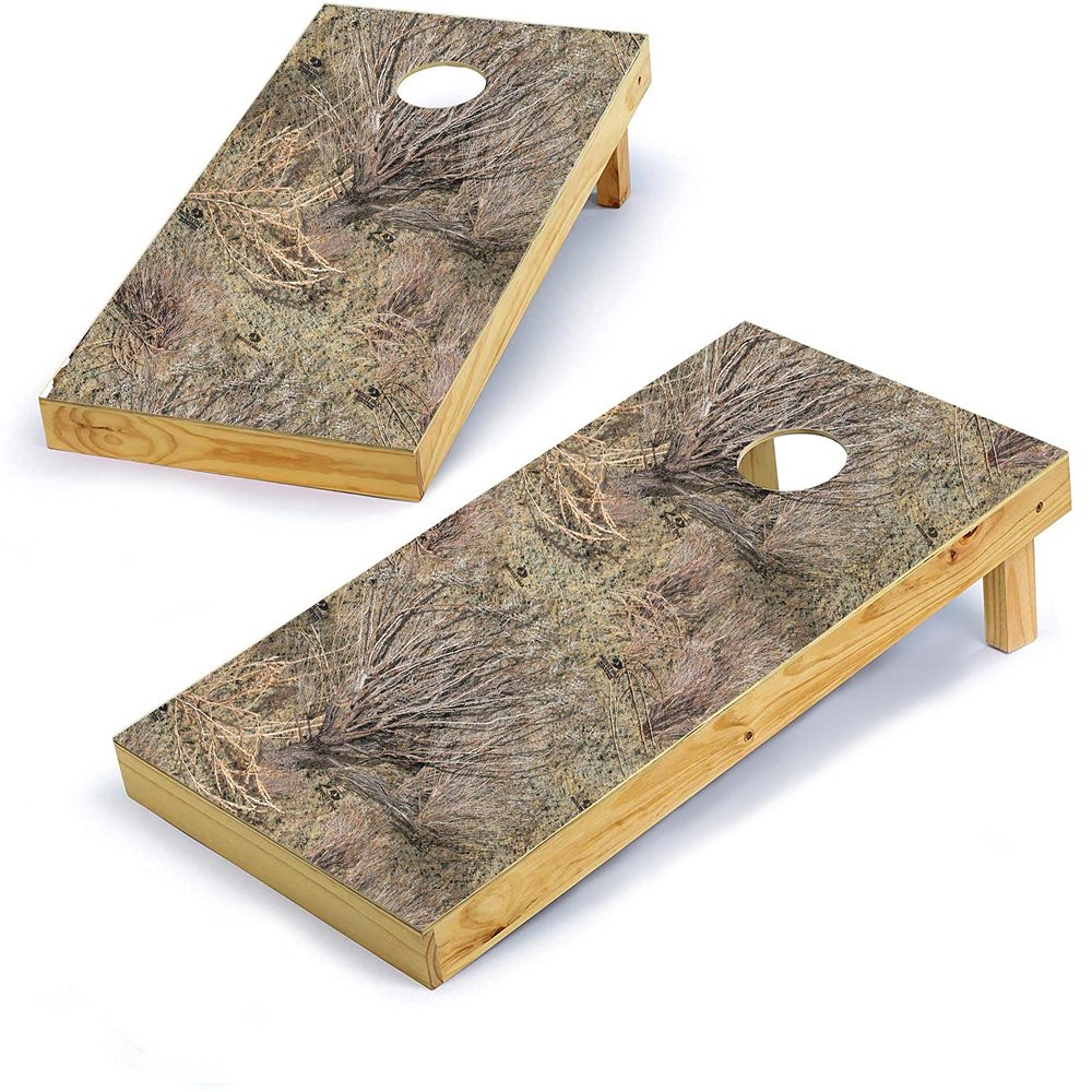 Mossy Oak Graphics, Cornhole Board Wrap Kit, Brush, 2 Pieces of 24.5 x 48.5, Peel and Stick Vinyl, Pre-Cut Hole