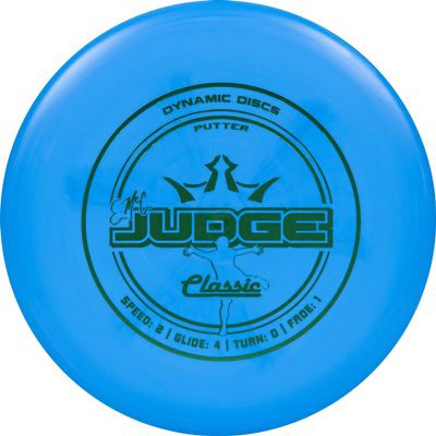 Dynamic Discs Classic EMAC Judge Disc Golf Putter | Great Putt and Approach Frisbee Golf Disc for Beginners | Designed by Disc Golf World Champion Eric McCabe (Blue)