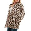 Women's Lightweight Open Front Cardigans with Pockets Thin Leopard Animal Printed Black Sweater Plus Size Cardigan (ANI_Mocha/Khaki/Black, Small) view 3