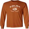 Joe's USA Koloa Surf Vintage Logo Heavy Cotton Long Sleeve T-Shirt-L-TexasOrange/w view 1