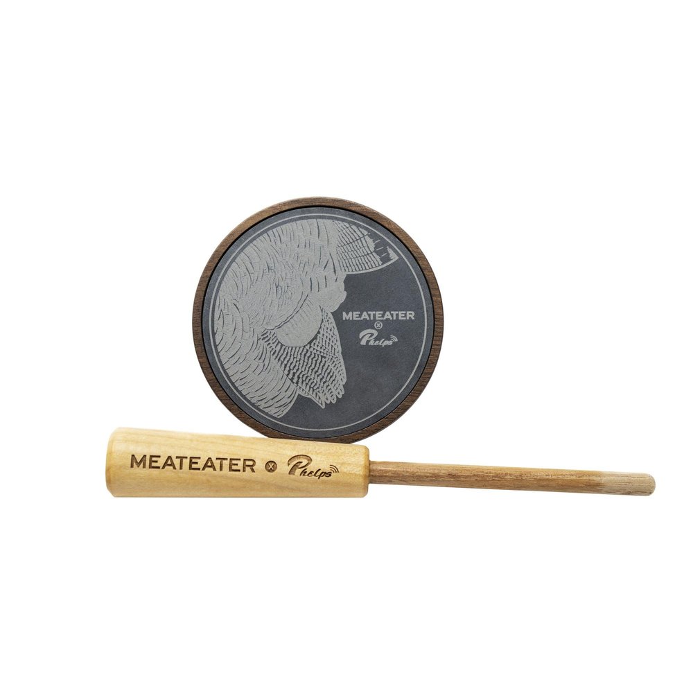 Phelps Game Calls MeatEater X Phelps Slate Over Glass Turkey Pot Call