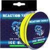 Reaction Tackle Ice Braid  Ice Fishing Braided Line, Tip-Up Line - Hi Vis Yellow - 30LB / 150yds view 1