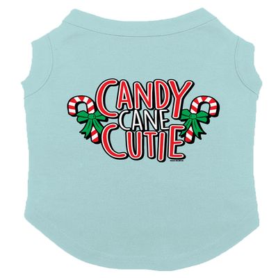 Candy Cane Cutie - Adorable Dog Shirt (Chill, 2X-Large)