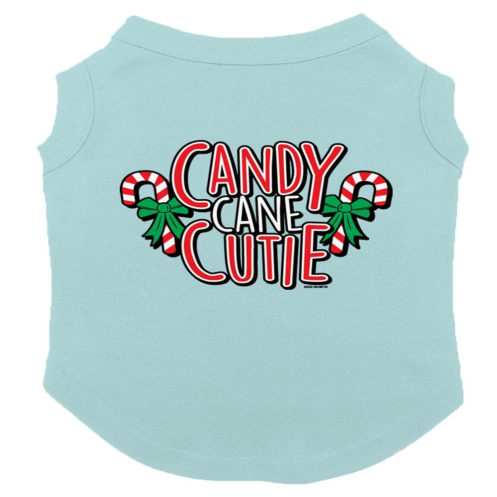 Candy Cane Cutie - Adorable Dog Shirt (Chill, 2X-Large)