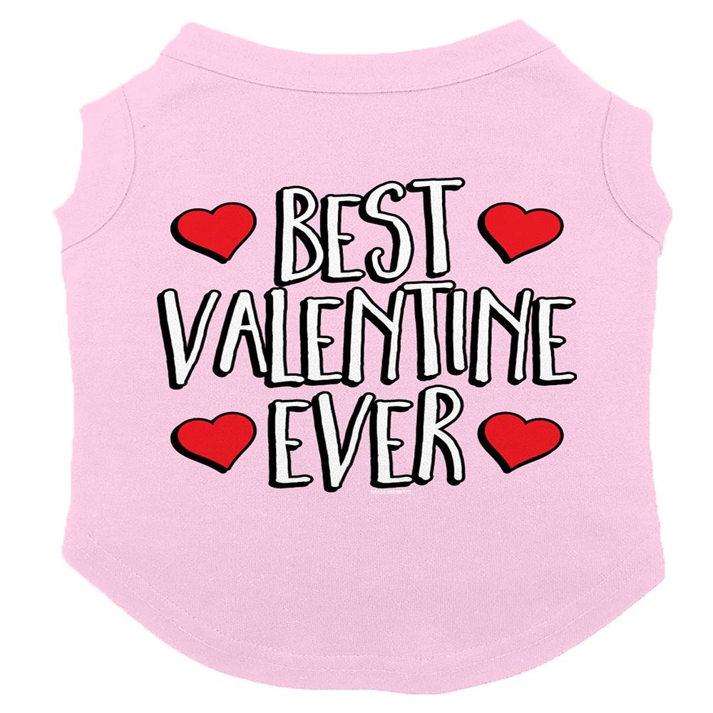 Best Valentine Ever - Dog Shirt (Pink, 2X-Large)