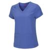 M&M SCRUBS Mens Scrub Set Medical Scrub Top and Pants 8400 (Ceil Blue, Large) view 3