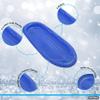 Superio Toboggan Snow Sled for Kids and Adults, 48" Heavy Duty Plastic Slider with Handles and Hole for Pull Ropes- Kid and Adult Winter Fun, 3 Pack (Blue) view 3