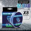 Reaction Tackle Ice Braid  Ice Fishing Braided Line, Tip-Up Line - Ice White - 8LB / 150yds view 4