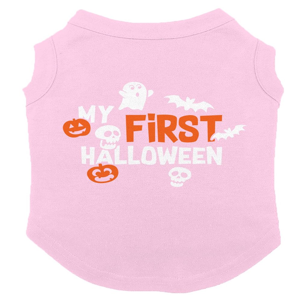 My First Halloween - Dog Shirt (Pink, 2X-Large)