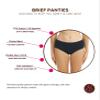 ESTEEZ Small Black Cotton Underwear for Women - Mid-Waisted Briefs, Soft & Breathable Ladies Panties Multi-Pack (EX804248-BLK-6PK-S) view 4
